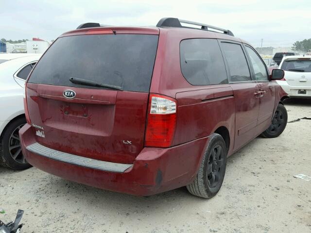 KNDMB233566069253 - 2006 KIA SEDONA EX RED photo 3