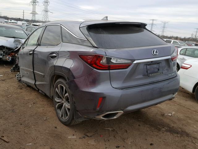 2T2BZMCA0HC110411 - 2017 LEXUS RX 350 GRAY photo 3