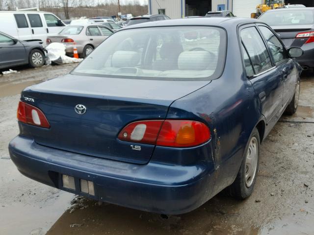 2T1BR12E1YC311189 - 2000 TOYOTA COROLLA VE BLUE photo 4