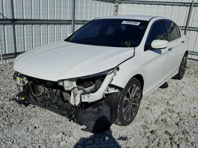 1HGCR2F52DA281995 - 2013 HONDA ACCORD SPO WHITE photo 2