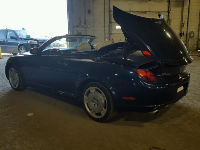 JTHFN48Y130036277 - 2003 LEXUS SC 430 BLUE photo 3