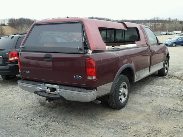 1FTZF1723WNB92867 - 1998 FORD F150 RED photo 4