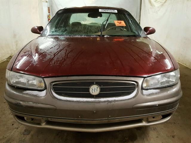 2G4WB55K821179662 - 2002 BUICK REGAL LS MAROON photo 9