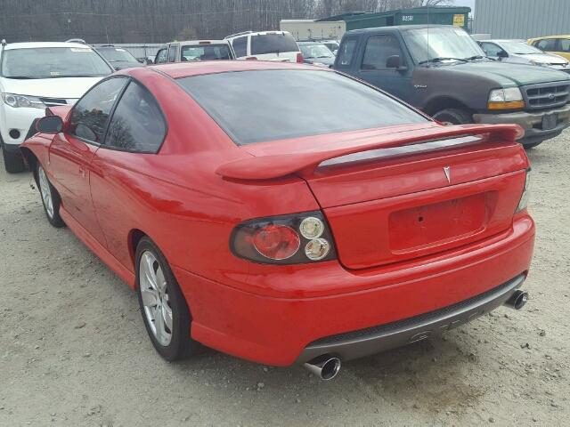 6G2VX12U36L546779 - 2006 PONTIAC GTO RED photo 3