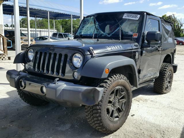 1C4AJWAG4EL263162 - 2014 JEEP WRANGLER S BLACK photo 2