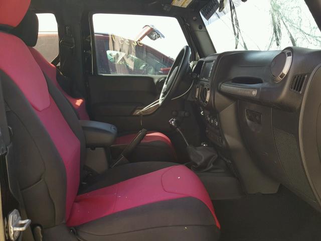 1C4AJWAG4EL263162 - 2014 JEEP WRANGLER S BLACK photo 5