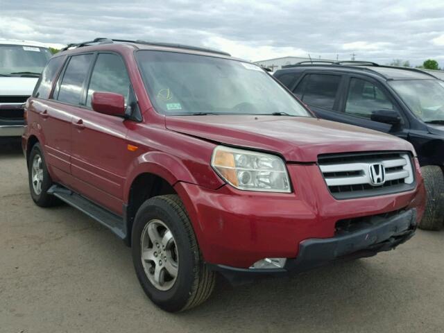 2HKYF18526H532093 - 2006 HONDA PILOT BURGUNDY photo 1