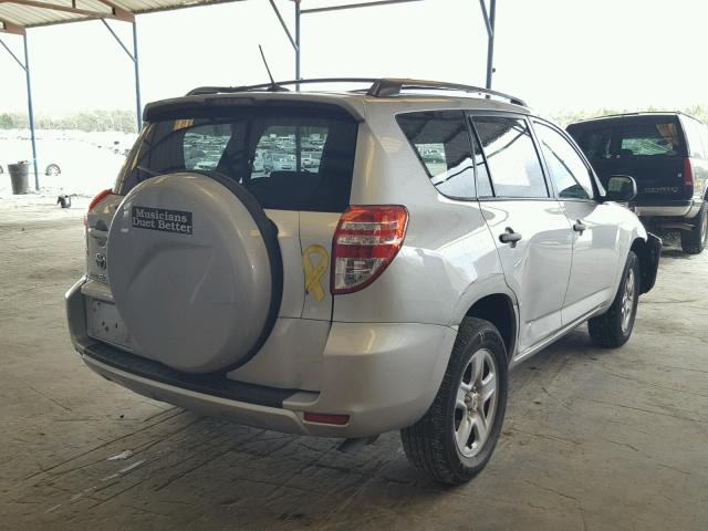 2T3ZF4DV6AW045430 - 2010 TOYOTA RAV4 SILVER photo 4