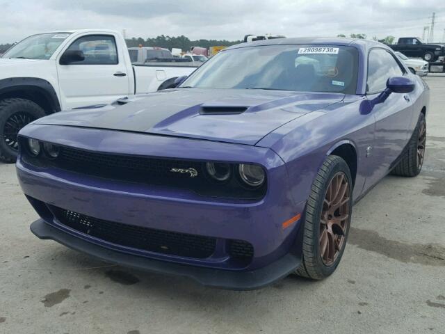 2C3CDZAG3GH153869 - 2016 DODGE CHALLENGER PURPLE photo 2