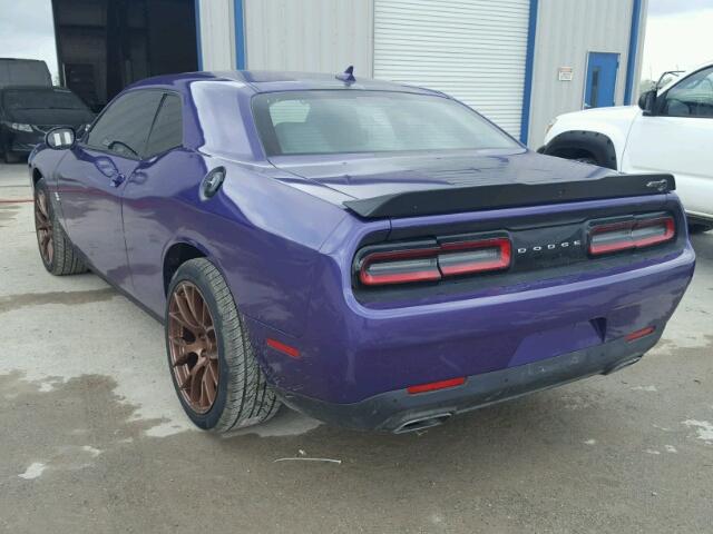 2C3CDZAG3GH153869 - 2016 DODGE CHALLENGER PURPLE photo 3