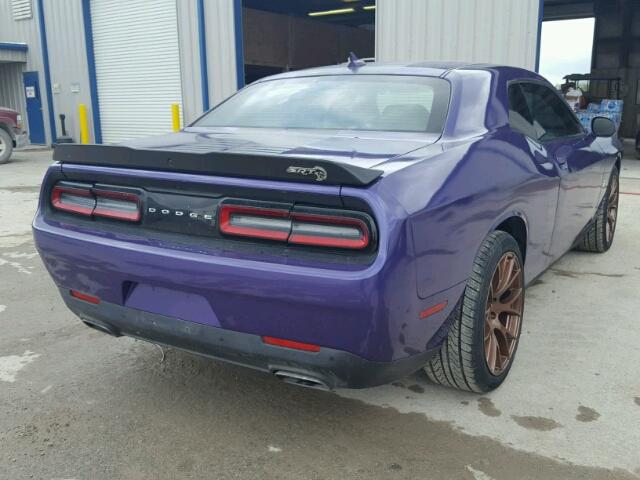 2C3CDZAG3GH153869 - 2016 DODGE CHALLENGER PURPLE photo 4