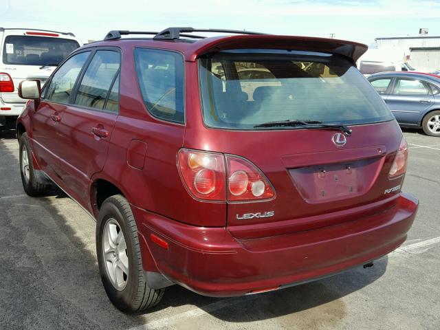 JT6HF10U5Y0161585 - 2000 LEXUS RX 300 MAROON photo 3