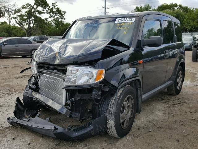 5J6YH18309L003857 - 2009 HONDA ELEMENT LX BLACK photo 2