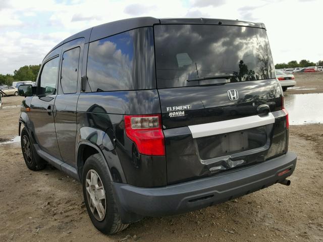 5J6YH18309L003857 - 2009 HONDA ELEMENT LX BLACK photo 3