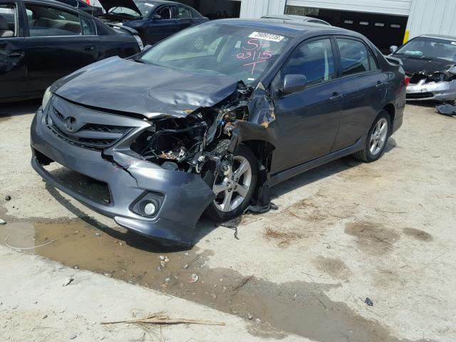 2T1BU4EE4BC612994 - 2011 TOYOTA COROLLA S CHARCOAL photo 2