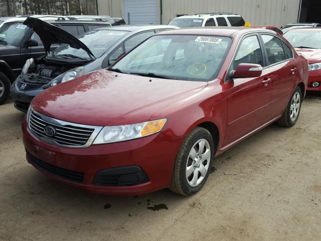 KNAGE228295316754 - 2009 KIA OPTIMA LX MAROON photo 2