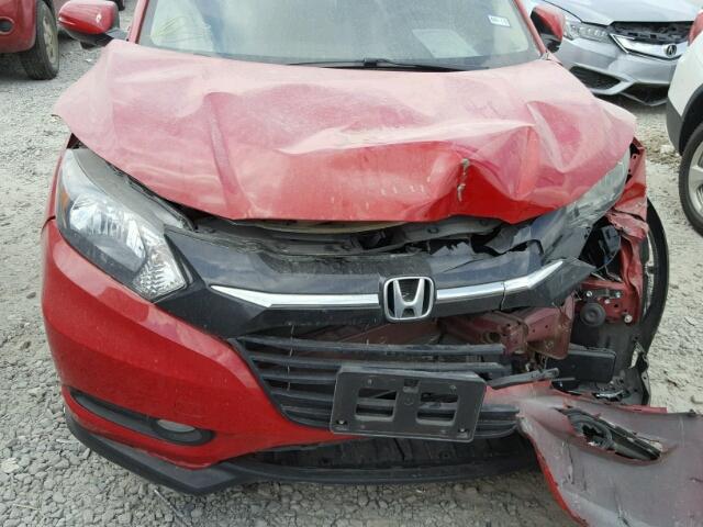 3CZRU5H75HM707382 - 2017 HONDA HR-V EXL RED photo 7