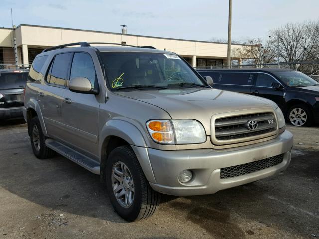 5TDBT44A83S193414 - 2003 TOYOTA SEQUOIA SR BEIGE photo 1