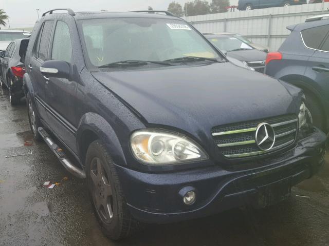 4JGAB75E03A420332 - 2003 MERCEDES-BENZ ML 500 BLUE photo 1