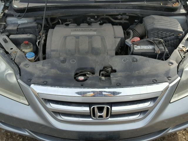 5FNRL387X6B116592 - 2006 HONDA ODYSSEY EX BLUE photo 7