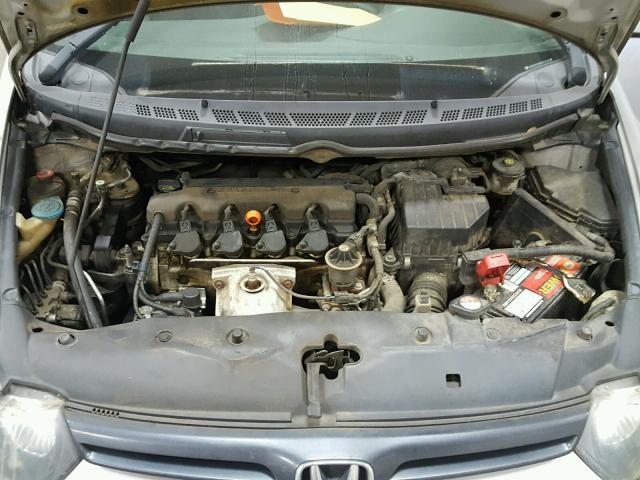 2HGFG12606H582541 - 2006 HONDA CIVIC LX SILVER photo 7