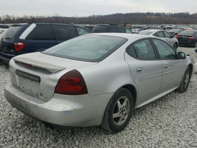2G2WP522441336296 - 2004 PONTIAC GRAND PRIX SILVER photo 4