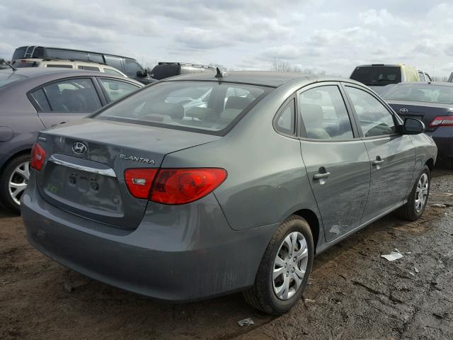 KMHDU4AD7AU915187 - 2010 HYUNDAI ELANTRA BL GRAY photo 4