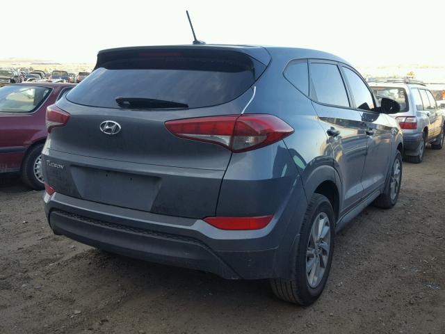 KM8J23A43HU596366 - 2017 HYUNDAI TUCSON SE GRAY photo 4