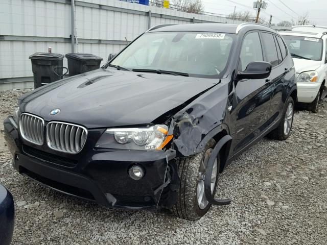 5UXWX9C53D0A21045 - 2013 BMW X3 XDRIVE2 BLACK photo 2