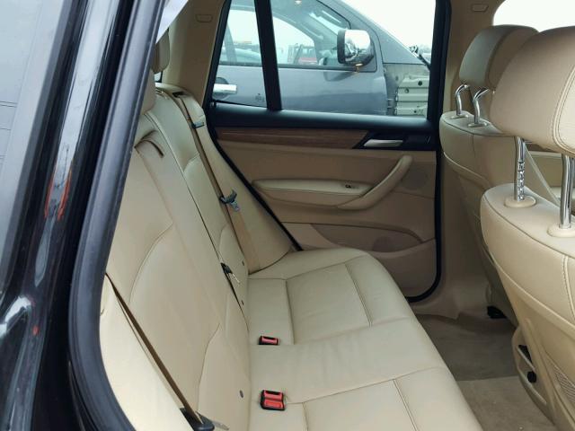 5UXWX9C53D0A21045 - 2013 BMW X3 XDRIVE2 Czarny zdjęcie 6