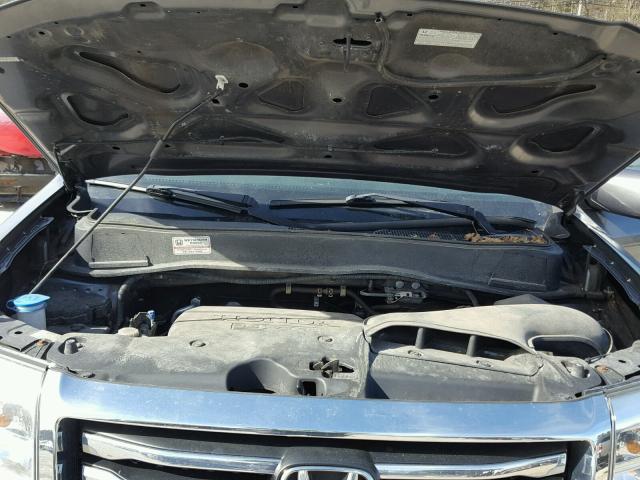 5FNYF4H54CB049653 - 2012 HONDA PILOT EXL GRAY photo 7