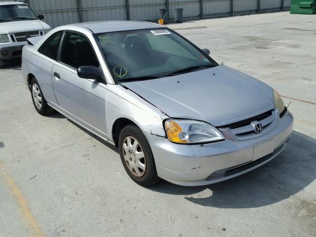 1HGEM22541L102899 - 2001 HONDA CIVIC LX SILVER photo 1