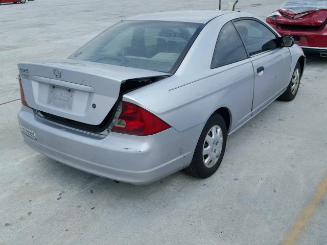 1HGEM22541L102899 - 2001 HONDA CIVIC LX SILVER photo 4