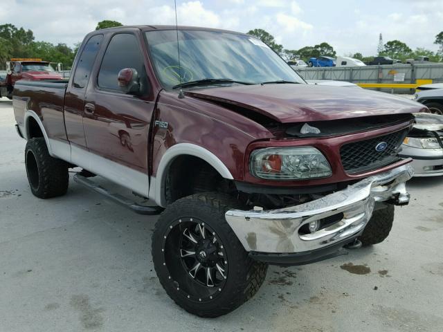 2FTRX18L0WCA50129 - 1998 FORD F150 RED photo 1