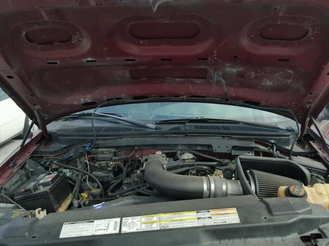 2FTRX18L0WCA50129 - 1998 FORD F150 RED photo 7