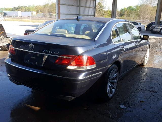 WBAHN83597DT70003 - 2007 BMW 750 BLUE photo 4