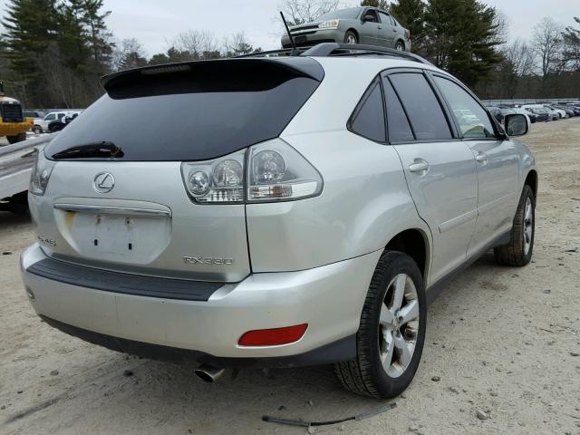 JTJHA31U640048334 - 2004 LEXUS RX 330 SILVER photo 4