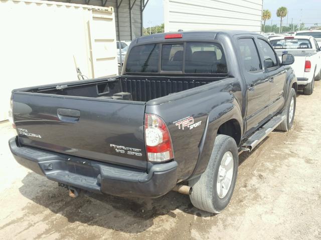 3TMJU4GNXAM101093 - 2010 TOYOTA TACOMA DOU GRAY photo 4