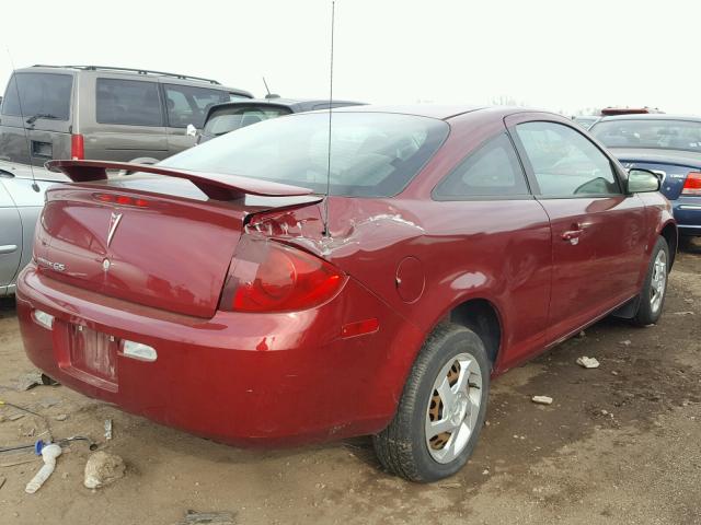 1G2AL15F777334174 - 2007 PONTIAC G5 BURGUNDY photo 4