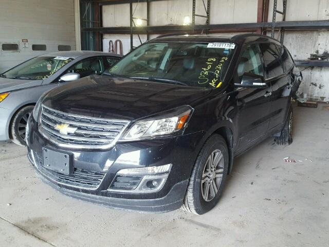 1GNKVHKD0FJ223058 - 2015 CHEVROLET TRAVERSE L BLACK photo 2