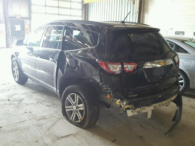 1GNKVHKD0FJ223058 - 2015 CHEVROLET TRAVERSE L BLACK photo 3