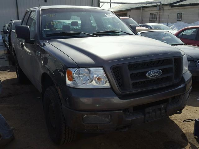 1FTRX14W85FA03286 - 2005 FORD F150 GRAY photo 1