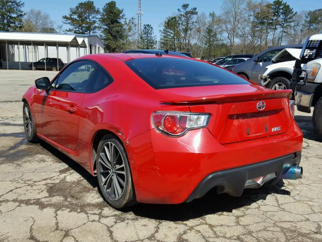 JF1ZNAA1XD2725675 - 2013 SCION FRS RED photo 3