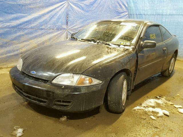 1G1JC1247Y7424319 - 2000 CHEVROLET CAVALIER BLACK photo 2