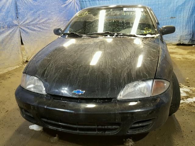 1G1JC1247Y7424319 - 2000 CHEVROLET CAVALIER BLACK photo 9