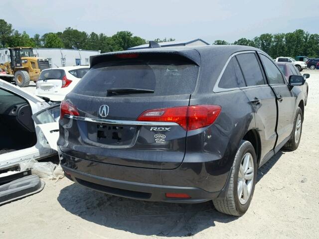 5J8TB3H37FL016888 - 2015 ACURA RDX BASE GRAY photo 4