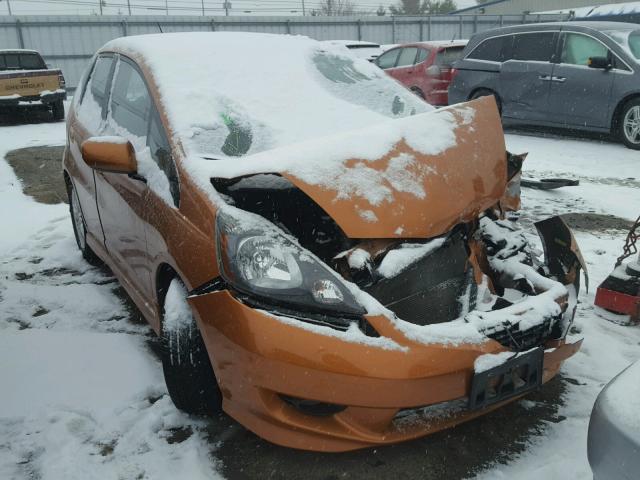 JHMGE87609S009483 - 2009 HONDA FIT SPORT ORANGE photo 1