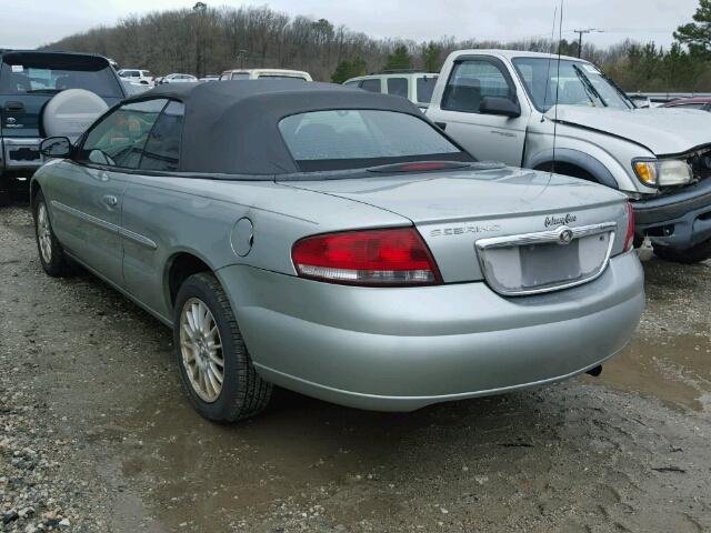 1C3EL45R34N152671 - 2004 CHRYSLER SEBRING LX GREEN photo 3