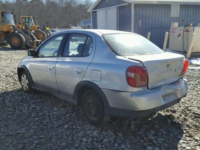 JTDBT123310126142 - 2001 TOYOTA ECHO GRAY photo 3