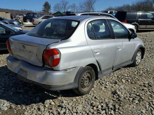 JTDBT123310126142 - 2001 TOYOTA ECHO GRAY photo 4